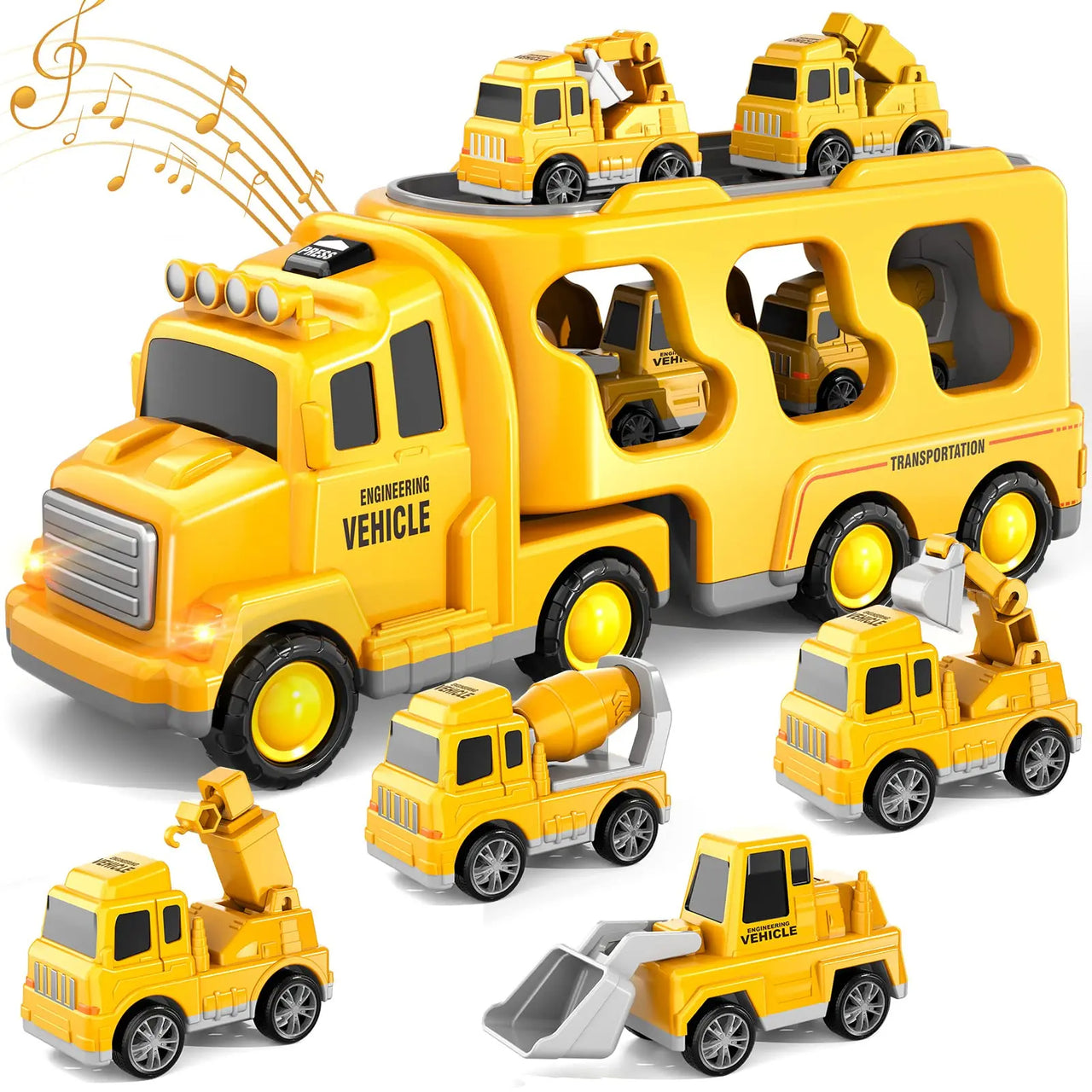 Magic Car City - godsvogn med lys og musik
