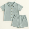 Mini Fashion™ - Sommersæt til drenge i bomuldslinned