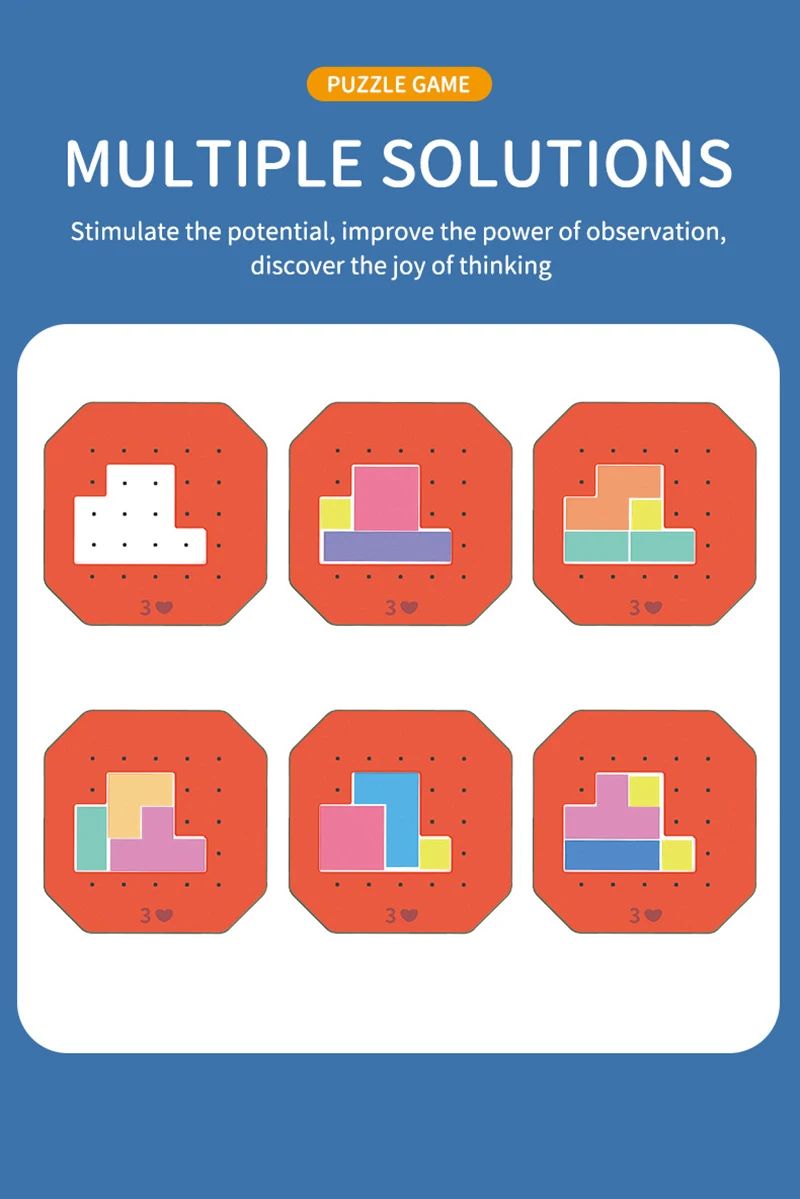 Logic Blocks™ – Farve og kreativitet – Geometriske puslespil