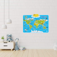 Thumbnail for LittleExplorers – Lære & lege – Verdenskort med dyr