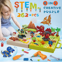 Thumbnail for Little Dino Toolbox™ - Bor og design - Dino-byggelegetøj