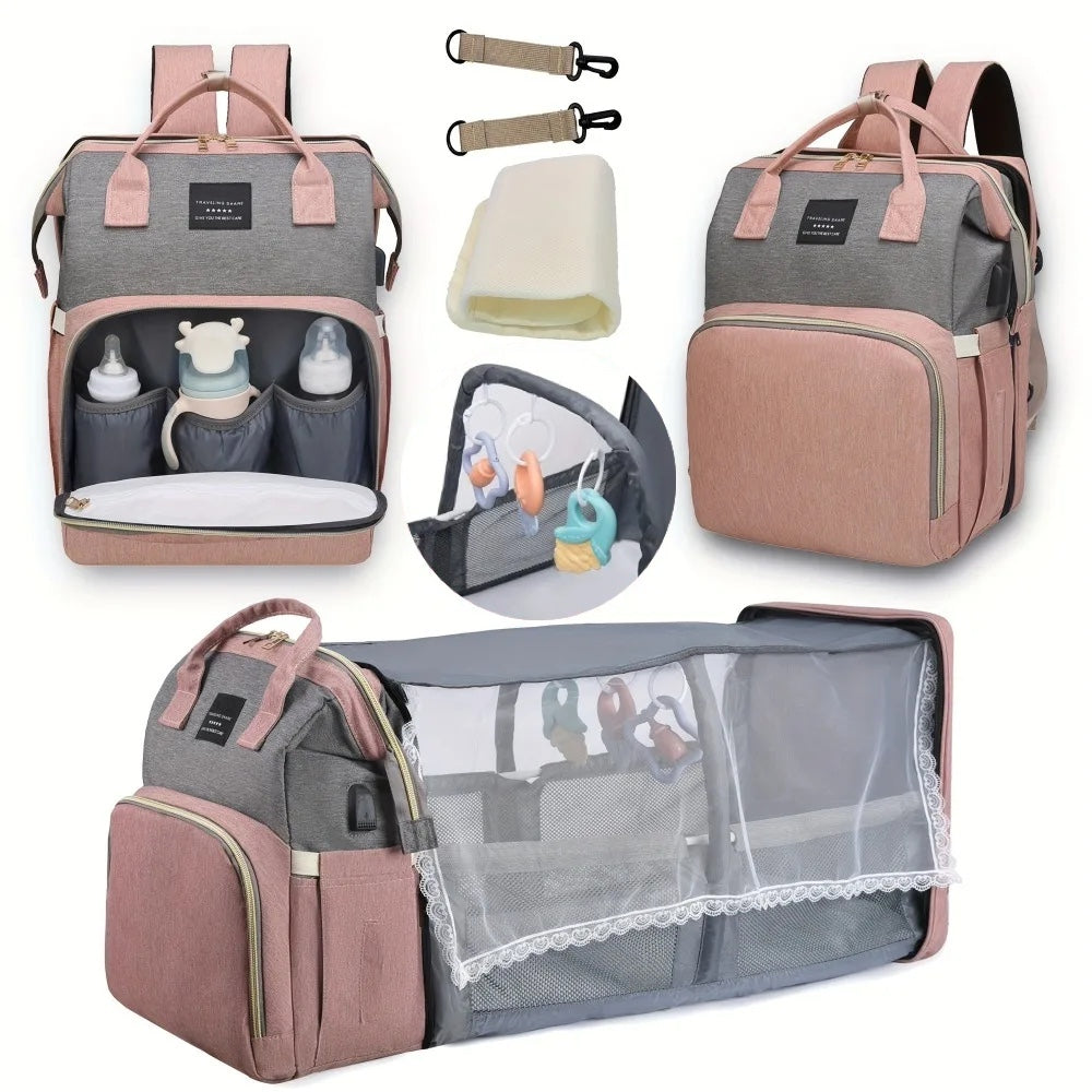 Nuvella Baby – Altid forberedt – Multifunktionel blepose med seng