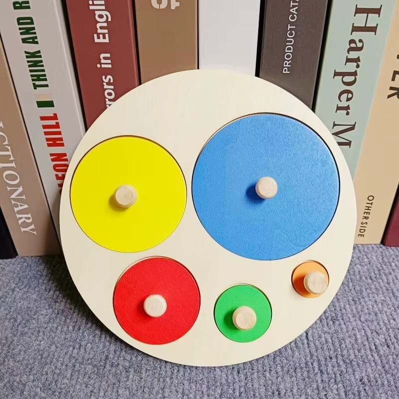 Woods™ - Sjovt puslespil til småbørn - Geometrisk Montessori-puslespil