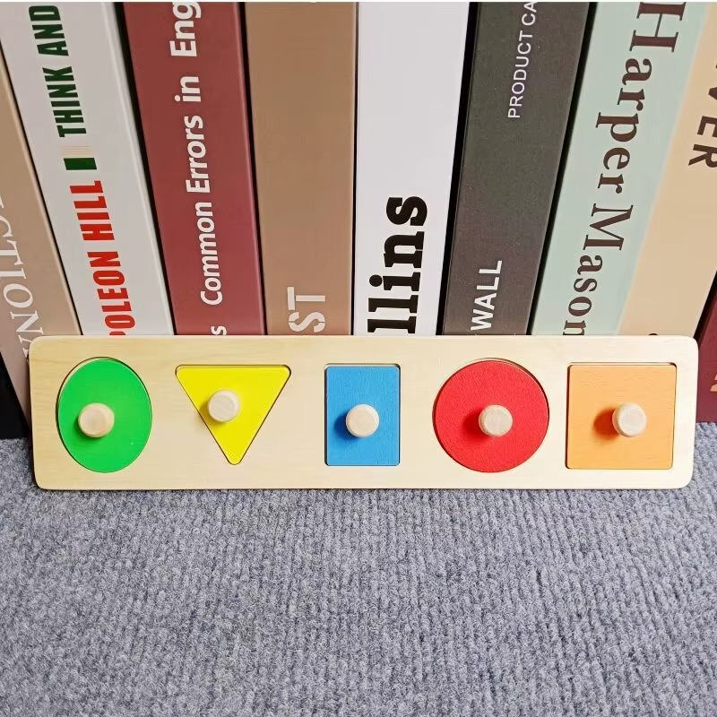 Woods™ - Sjovt puslespil til småbørn - Geometrisk Montessori-puslespil