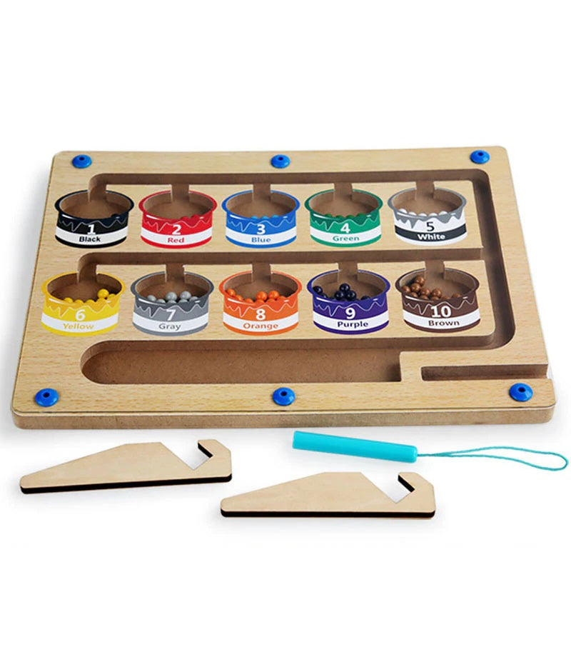 Woods™ - Labyrint-eventyr med magneter - Magnetisk sorteringstavle