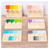 Woods™ - farverig Montessori - sjov læringstavle