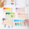 Woods™ - farverig Montessori - sjov læringstavle