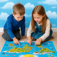 Thumbnail for LittleExplorers – Lære & lege – Verdenskort med dyr