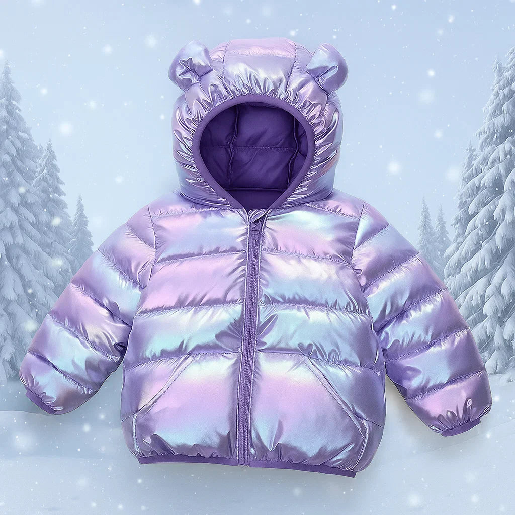 CuddleCoat – Tykt vatteret jakke med bjørnehætte