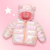 Thumbnail for CuddleCoat – Tykt vatteret jakke med bjørnehætte