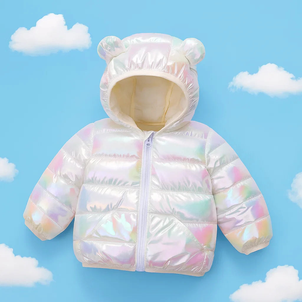 CuddleCoat – Tykt vatteret jakke med bjørnehætte
