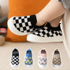Mini Fashion™ - Blokeret mønster - Fleksibel slip-on-sko