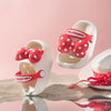 Mini Fashion – Munter og tryg – Polka strandtøfler
