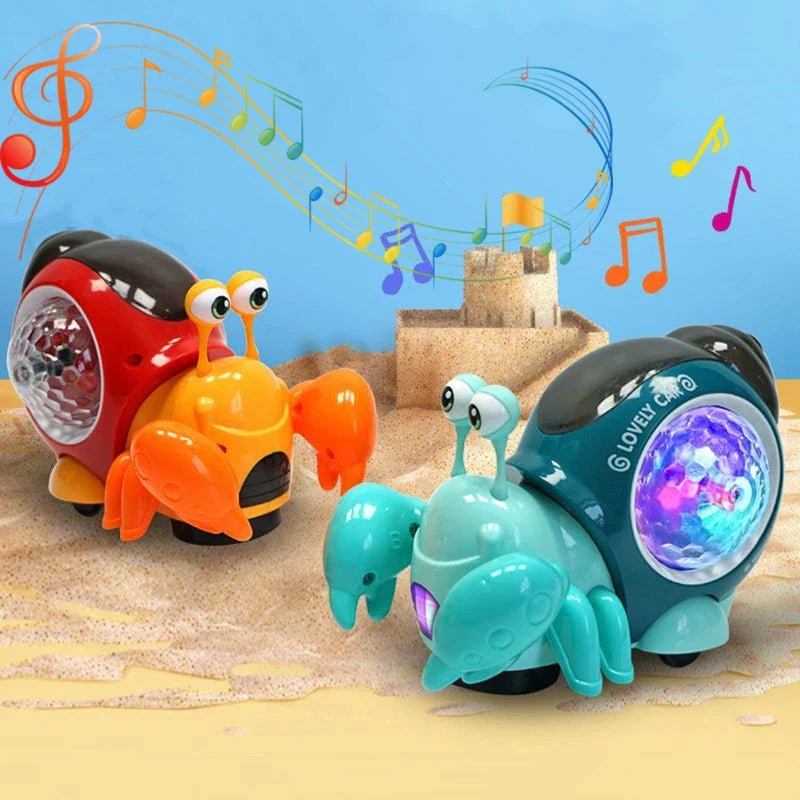 Music Snail™ - Lysende Legekammerat - Legetøjssnegl og krabbe