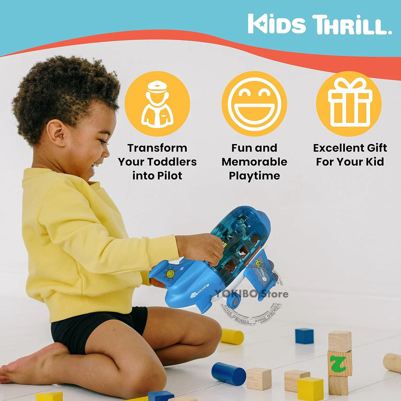 Pilot Pals Plane™ - perfekt andenpilot - legetøjsflyvemaskine
