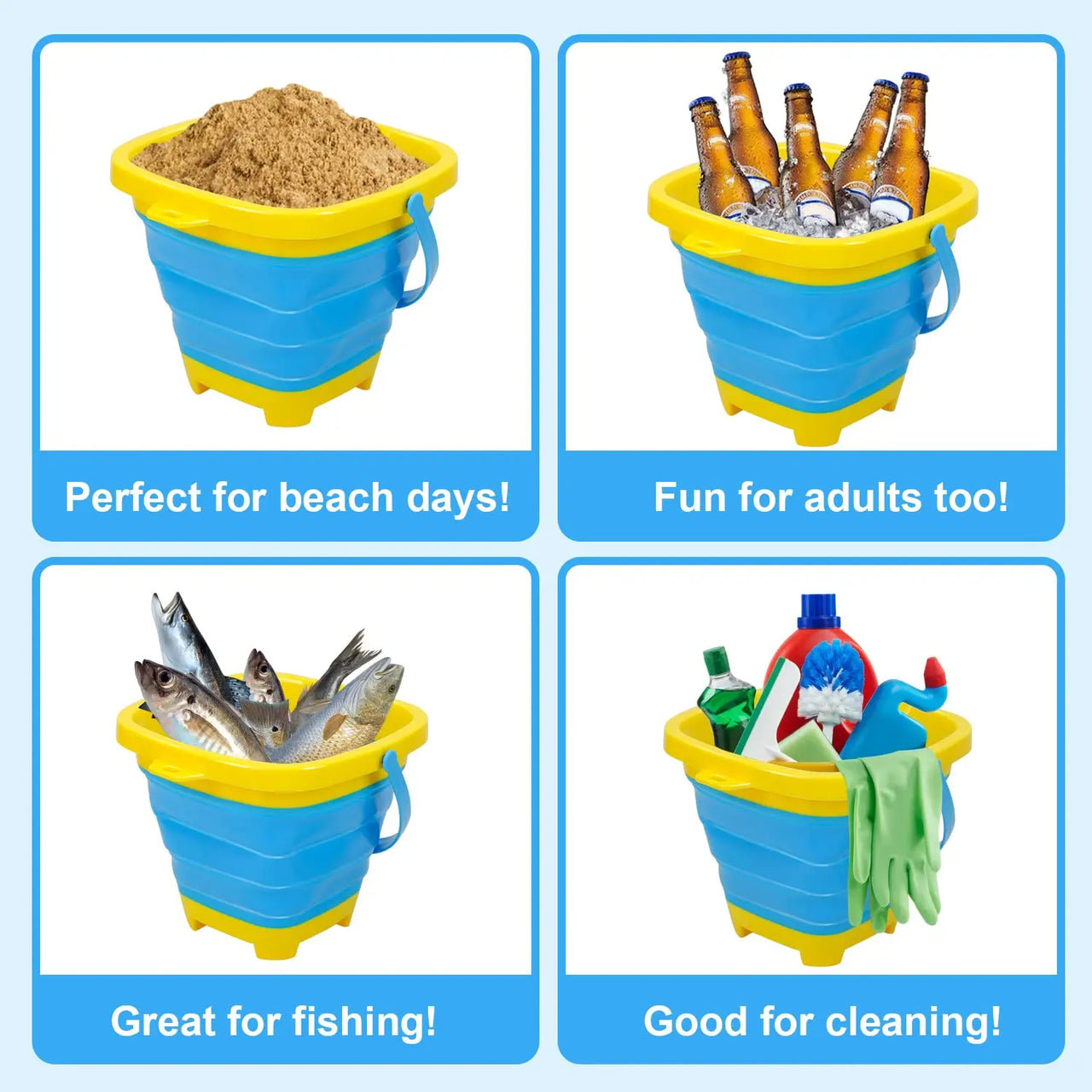 Foldable Bucket™ - foldbar feriesjov - foldbar spand