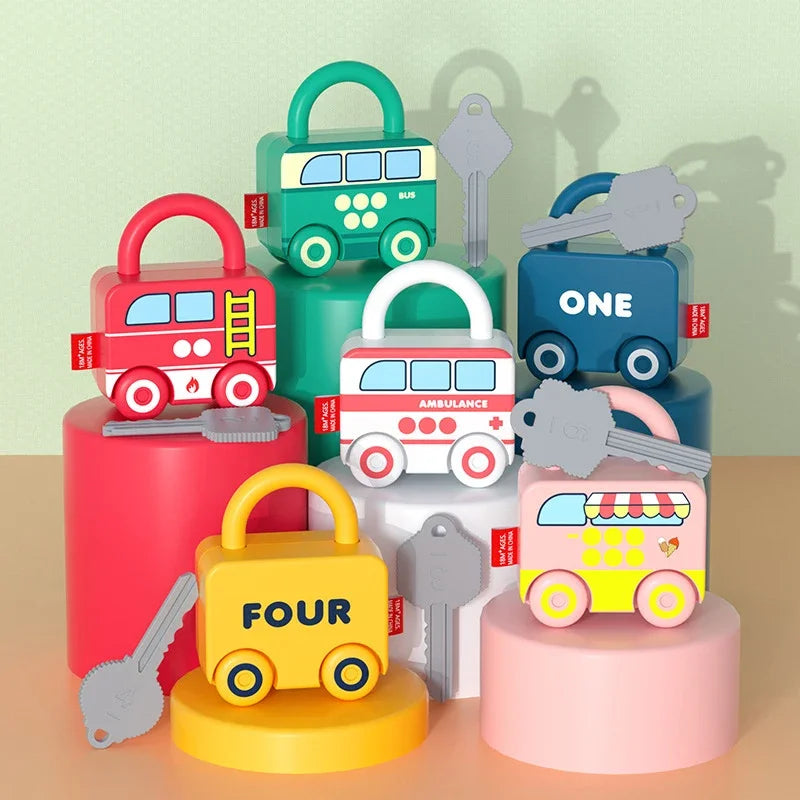 Puzzle Locks™ – Leg og lær – Montessori-låsespil