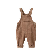 Thumbnail for TinyTrend – Komfortabel og stilfuld – Ribstof-hagesmækbukser