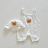 Mini Fashion™ - Kølig og behageligOff-white - Baby-havebukser med hue