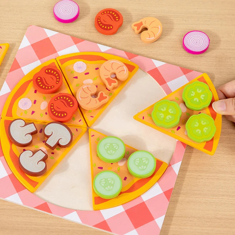 Woods™ - Fremme kreativitet og motoriske færdigheder - Pizza- og kagesæt til børn