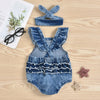 Mini Fashion™ - Sødt look - Denim Romper