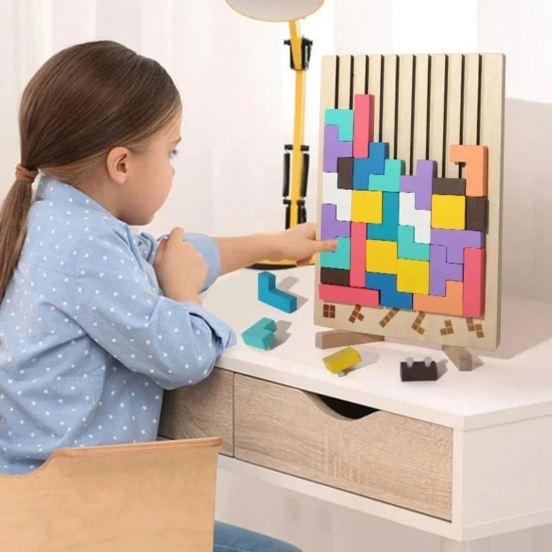 Puzzle Totem™ – Tænk og byg – Puslespil i træ
