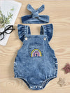 Mini Fashion™ - Sødt look - Denim Romper