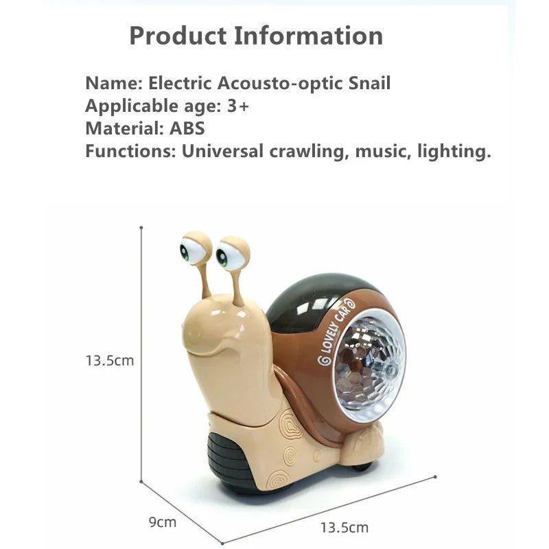 Music Snail™ - Lysende Legekammerat - Legetøjssnegl og krabbe