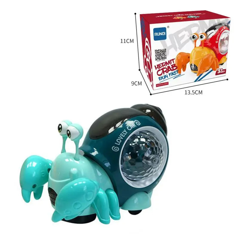 Music Snail™ - Lysende Legekammerat - Legetøjssnegl og krabbe