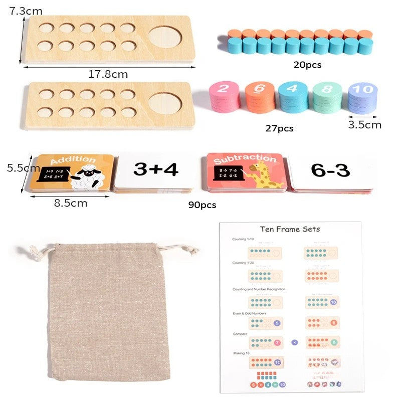 Woods™ - Gør matematik enkelt - matematisk legesæt til børn