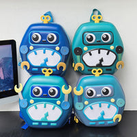 Thumbnail for MiniBot – Cool & praktisk – børnerygsæk med robotmotiv