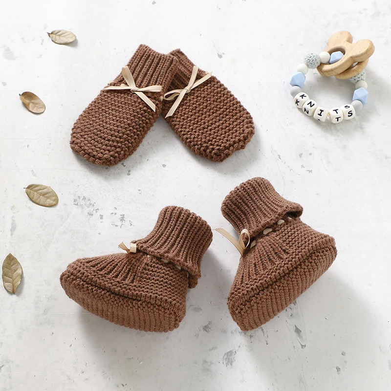 Booties & Mittens – Blødt & varmt – sæt med handsker og tøfler