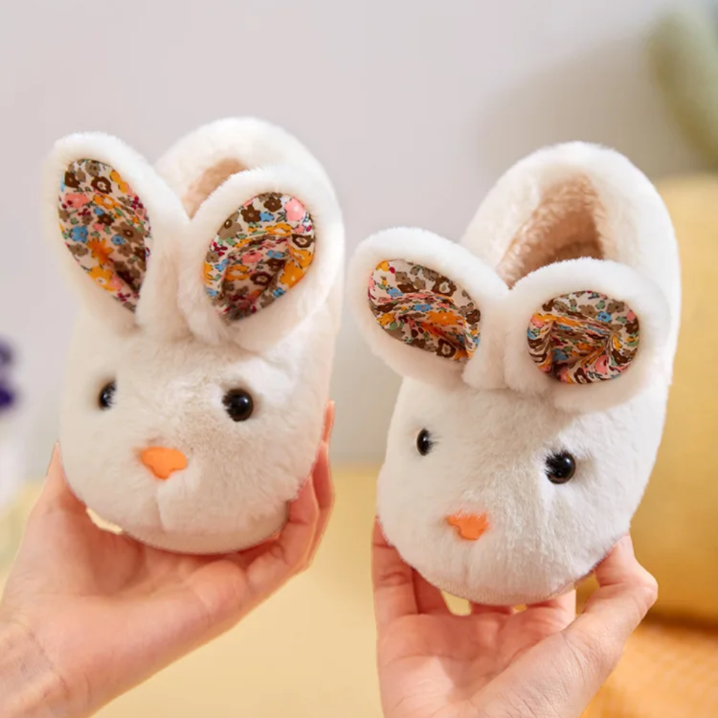 BunnyToes – Bløde & varme – Plyskaninslippers