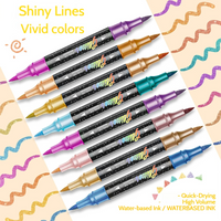 Thumbnail for ArtShine – Farverigt & sprudlende – Sæt med dobbeltsidede glitter- og lysende tuschpenne