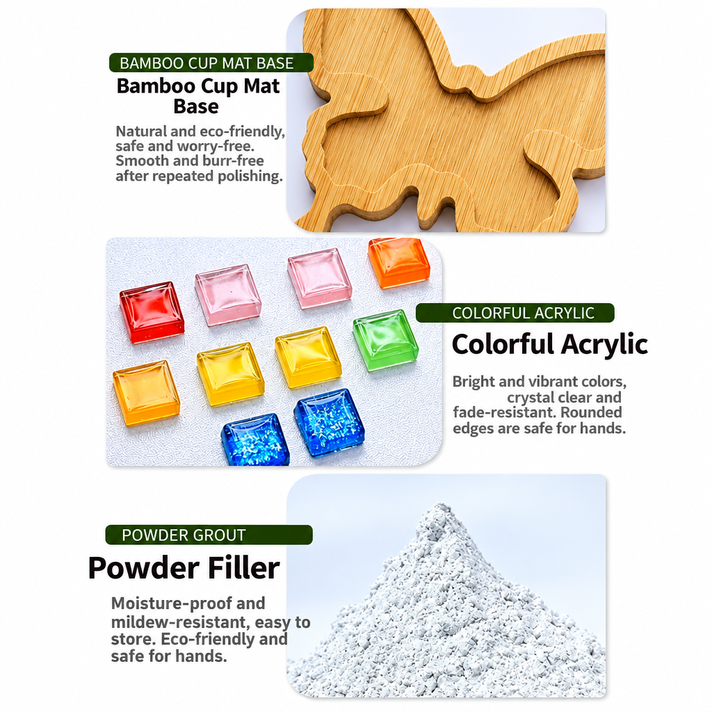 MosaicFun – Kreativt & farverigt – DIY-mosaik-underlag