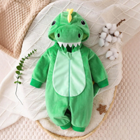 Thumbnail for RoarBuddy – Sød & legende – Baby-dinosaur-onesie med hætte