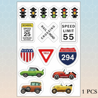 Thumbnail for KidoTape – Farverig og praktisk – Trafikvej-klistermærkesæt