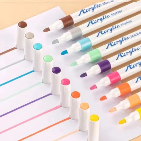 Acrylic Markers™ - Farverigt eventyr - Akryltusch