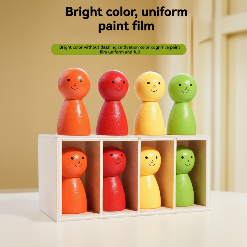 WoodenMatch – Smart & Legesygt – Montessori Farvespil