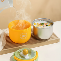 Thumbnail for MealMate – Praktisk og isoleret – Fritstål-frokostskål med ske