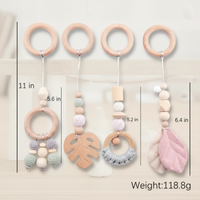 Thumbnail for Wooden Baby Rattle Toy – Sansestimulerende & sikkert – Baby Gym