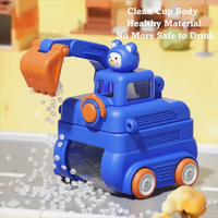 Thumbnail for TinyExcavators – Unik & funktionel – Gravemaskine-vandflaske med sugerør