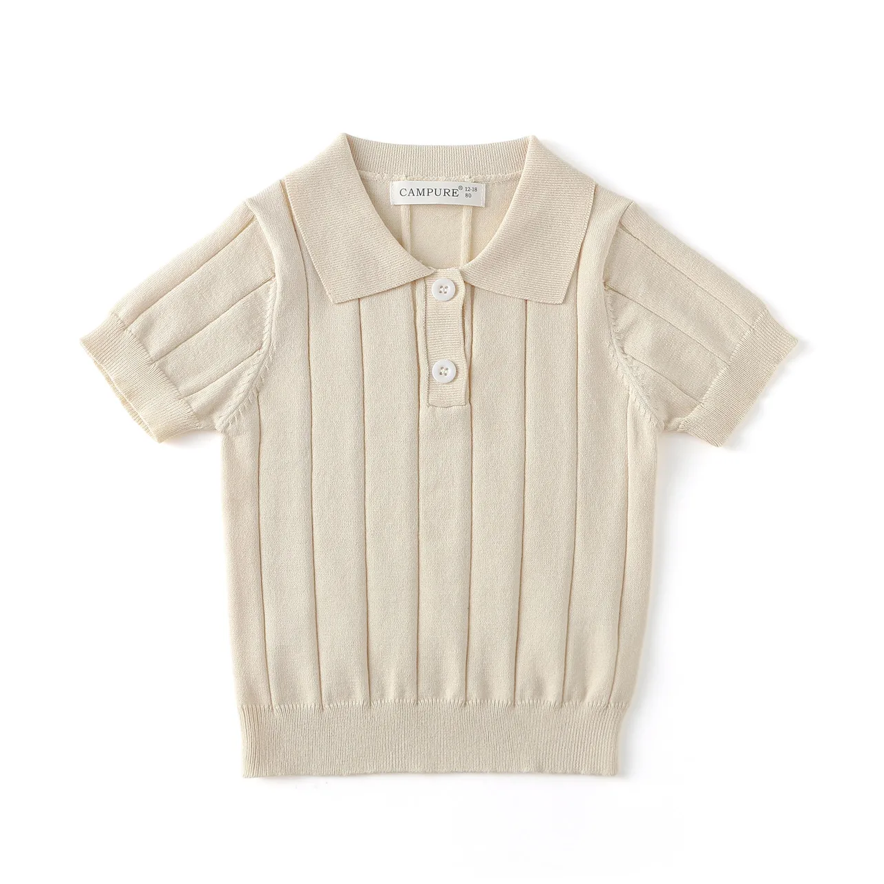 MiniLuxe – Elegant og behagelig – poloshirt i strikket stof