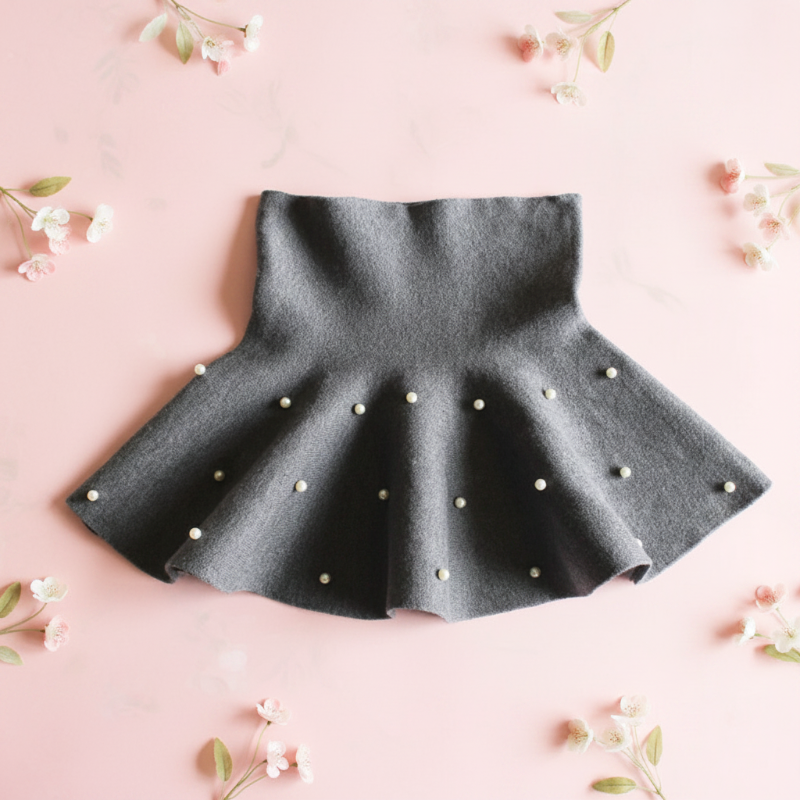 Girls Knitted Skirt – Komfort & stil – Børneskørt
