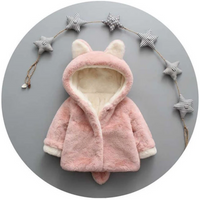 Thumbnail for CozyPrincess – Varm og blød – Plysjakke til piger med hætte