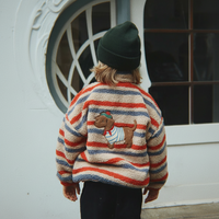 Thumbnail for WarmHug – Komfortabel og trendy – fleecejakke til børn med sjove mønstre