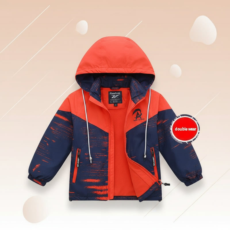 Reversible Kids Jacket – Vandtæt og vindtæt – Letvægtsjakke
