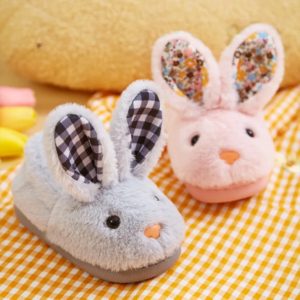 BunnyToes – Bløde & varme – Plyskaninslippers