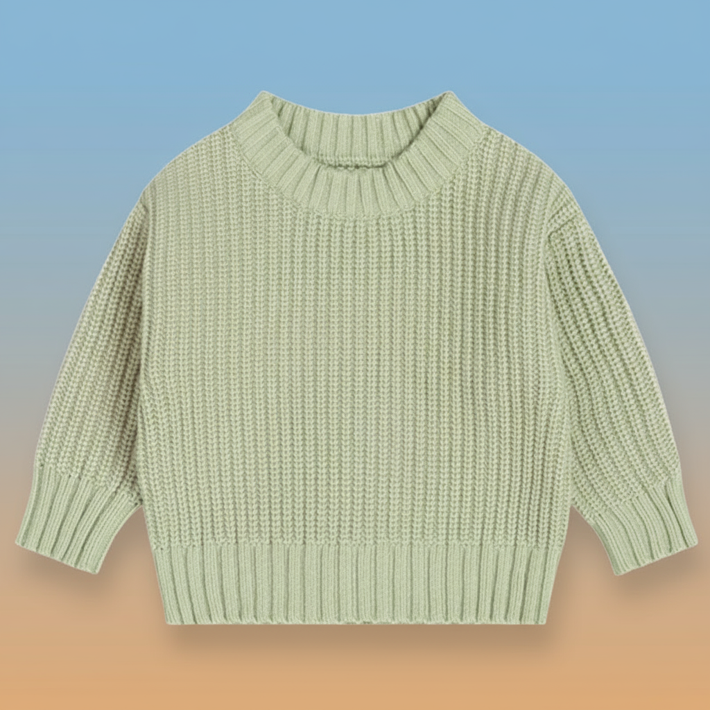 PureSoft – Classic & Cozy - Ensfarvet strikket trøje