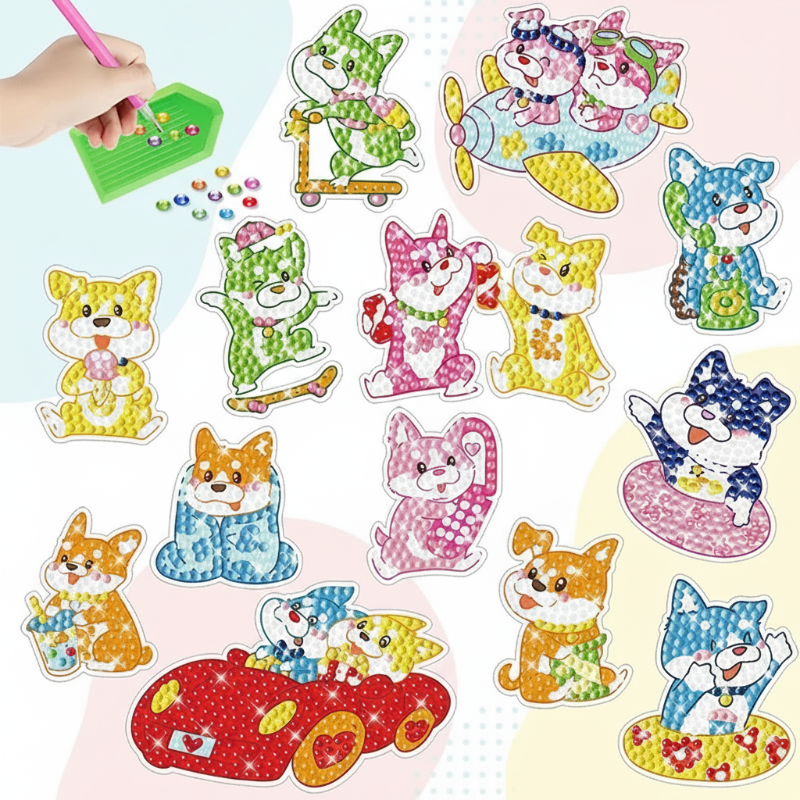 GemArt – Skyggefuld & skinnende – Diamantmaleri-klistermærker